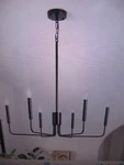 Lwytjo Roxsanne 6-LIGHT Black Dimmable Classic/traditional Chandelier. Fixed Price $42.25.