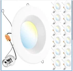 X12 Sunco Led Recessed Lighting 6" Retrofit Can Lights 965LM 13W Cct Dimmable. Fixed Price $44.87.