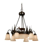 Vaxcel Bryce 9L Chandelier Burnished Bronze - CH55406BBZ. Fixed Price $669.99.