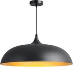 Light Fixture 18INCH Black And Gold Large, Industrial Metal Dining. Fixed Price $149.99.