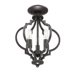 Savoy House 3LT Convertible Semi-flush Pendant, Oil Rubbed Bronze M60055ORB. Fixed Price $406.00.