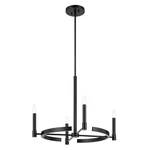 Tolani 4 Light CHANDELIER-20.25 Inches Tall 26 Wide-black Finish. Fixed Price $509.99.