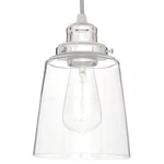 Home Decorators Collection Light Polished Nickel Pendant With Clear Glass Shade. Fixed Price $25.99.