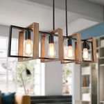 35.4" Kitchen Island LIGHTING,4 - Dining Room Farmhouse Chandelier,blac.... Fixed Price $115.90.