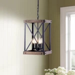 Viluxy Vintage Pendant Light, Classic 4-LIGHT Hanging Lighting, Black Me. Fixed Price $98.61.