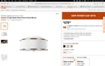 Generations Semi-flush Mount Ceiling Light. New Box, Satin Nickel Finish. Fixed Price $250.00.