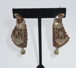 Statement Chandelier Dangle Earrings Rhinestone Crystal Gold Boho Gypsy. Fixed Price $17.50.