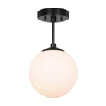 Semi Flush Mount Ceiling Light Matte Black 1 Globe. Fixed Price $54.99.