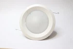 Halo E26 Series 6" White Recessed Ceiling Light Fixture Trim Frosted Glass Lens. Fixed Price $8.45.