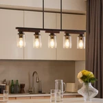 5-LIGHT Kitchen Island Lighting & Farmhouse Dining Room Fixtures Over T.... Fixed Price $194.32.