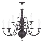 Livex Lighting Williamsburgh Chandelier Bronze. Fixed Price $601.99.