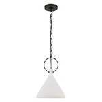 Visual Comfort Suzanne Kasler Limoges 14" Natural Rusted Iron Pendant (white). Fixed Price $345.00.