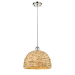 Innovations Woven Rattan 1LT 12" Cord Pendant, Pn/natural 516-1P-PN-RBD-12-NAT. Fixed Price $270.60.