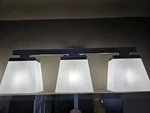 Z-lite Astor 23 In. 3-LIGHT Chrome Vanity With Etched Opal Glass Shades. Fixed Price $130.95.