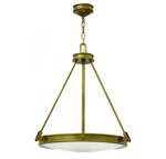 Hinkley 3384HB 24.5" 4-LIGHT Pendant Heritage Brass. Fixed Price $749.00.