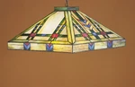 Meyda Tiffany 26464 Glass 3-LIGHT 17"W Pendant With Handmade Shade. Fixed Price $597.60.