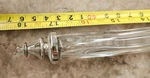 Fluted Chandelier Crystal Glass Polished Nickel Finish Pottery Barn? 27" 18" 10". Fixed Price $14.99.