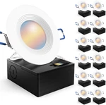 Sunco 12 Pack 3" Dimmable Led Recessed Lighting, 550 Lumens, Cct Options. Fixed Price $131.99.