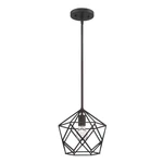 Sunset Lighting 1-LIGHT Cage Harmony Pendant 100W Provincial Bronze Finish F3417. Fixed Price $39.99.