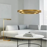 Visual Comfort Grace 36" Led Ring Chandelier Light Fixture Aged Brass Sean Lavin. Fixed Price $2396.00.