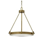 Hinkley Lighting 3384HB Collier 21-1/2"W Pendant Brass. Fixed Price $590.00.
