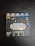 Feit Electric 7.2W Integrated Led Flush Mount 5 In. White Round Dimmable Flat. Fixed Price $9.59.