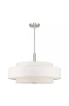 Livex Lighting 52138-91 Monroe Fabric Shade Pendant 17 Inches. Fixed Price $187.50.