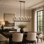 Armand 12-LIGHT Contemporary Elegant Chandelier Black. New W/ Free Shipping!!. Fixed Price $349.00.