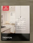 Globe Electric Trenton Chrome With Crystal Shade Mini Pendant New- Set Of 2. Fixed Price $40.00.