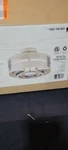 Home Decorators 3-LIGHT Grey Frosted Glass Semi-flush Mount/pendant Convertible. Fixed Price $36.50.