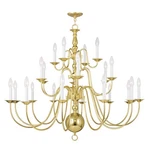 Livex Lighting 5015-02 Williamsburgh Chandelier Polished Brass. Fixed Price $1551.96.