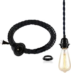 Yikege Licht Diy 15FT Plug Black Pendant Light Cord Farmhouse Vintage Ceiling. Fixed Price $22.95.
