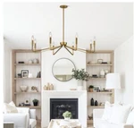 38" Gold Chandeliers For Dining Room, 8-LIGHT Modern Farmhouse Lig.... Fixed Price $139.77.