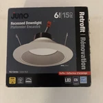 Juno Contractor Select 6RLD In. 3000K 700 Lumens Led White Recessed Light Trim. Fixed Price $16.99.