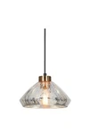 Lnc Modern 1-LIGHT Classic Pendant Black And Plated Brass 9.8" A04989P. Fixed Price $35.99.