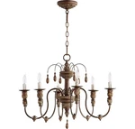 Quorum 6316-6-39 Salento 25" 6-LIGHT Chandelier Vintage Copper. Fixed Price $516.00.