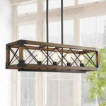 Laluz LL7NB3HL13529AQ Colorado 5-LIGHT Black Modern Farmhouse Chandelier. Fixed Price $179.99.