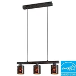 Nib Nice Kitchen Island 3-LITE Mosaic-glass Shades Pendant Light (bronze Finish). Fixed Price $159.95.