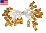 Ramadan / Eid Deluxe Indoor Led Light String Golden Mini Lanterns. Fixed Price $10.99.