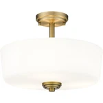 Z-lite 220SF3-HBR Arlington Semi-flush Mount Heritage Brass. Fixed Price $144.50.