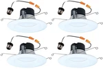 4 Pack Halo 6 Inch Led Recessed Light Trim With 5 Color Temperatures, Dimmable. Fixed Price $24.00.