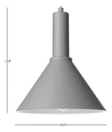Globe Electric 61017 11-INCH Led Plug-in Pendant Lighting Matte Grey Finish. Fixed Price $36.00.