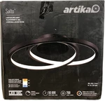 Artika Salto 1-LIGHT 14" Black Led Flush Mount, 3 Cct, Ceiling. Fixed Price $42.79.