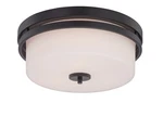 Nuvo Parallel Light Flush Fixture W/ Etched Opal Glass, Aged Bronze 60-5307. Fixed Price $184.99.