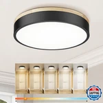 Ken & Ricky Dimmable Led Flush Mount Ceiling Light Fixture - Log Black Metal. Fixed Price $60.99.