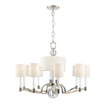 Used Hudson Valley Waterloo 9 Light Chandelier Model 3600-PN Good Condition. Fixed Price $712.49.