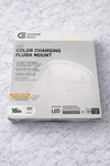 Commercial Electric White 16 Inch Led Color Changing Flush Mount Light Fixure. Fixed Price $34.99.