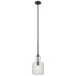 Kichler 43954OZ Riviera 7.75" Clear Ribbed Glass Pendant In Olde Bronze. Fixed Price $229.99.
