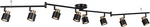 8 Foldable Track Lighting Kit, Matt Black Brass Finish Adjustable Flush Mt. Fixed Price $60.44.