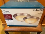 Patriot Lighting 13" Flush Mount Ceiling Light, Frosted Glass X1. Fixed Price $17.00.